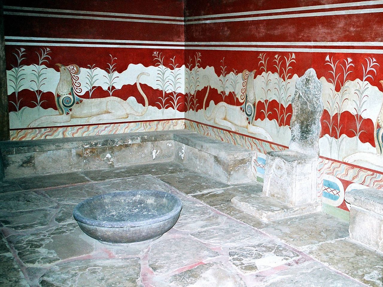 Sala del trono de Knossos